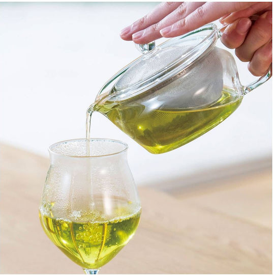 Hario Zen Τσαγιέρα με Φίλτρο Γυάλινη Διάφανη 450ml