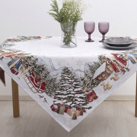 Dimeco Christmas Tablecloth Fabric L220xW140cm.