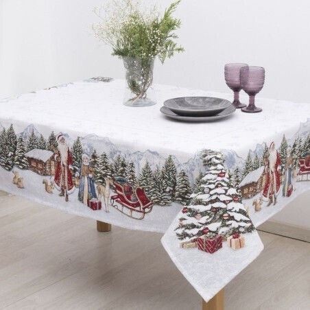 Dimeco Christmas Tablecloth Fabric L180xW140cm.