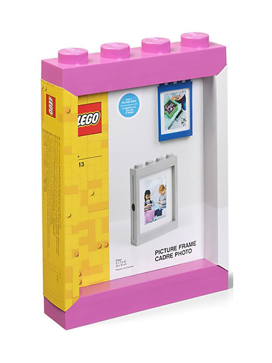 LEGO Детска Рамка за снимки Пластмаса Розов 10x15см