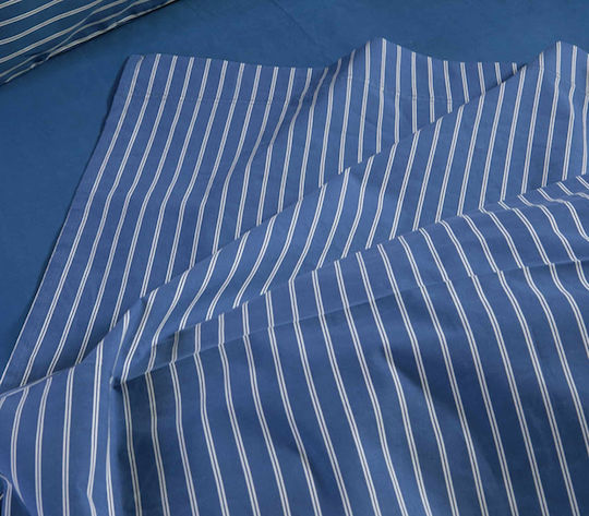 Nef-Nef Homeware Sheet Sets Double 200x270cm. Nautica Coast Navy Blue 4pcs