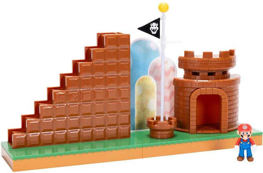 Jakks Pacific World of Nintendo Super Mario - Mini Figure Playset End Level 424354