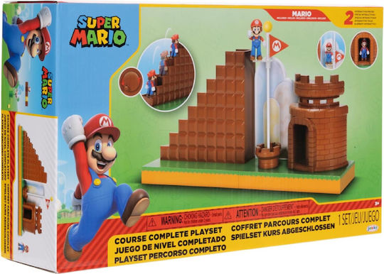 Jakks Pacific World of Nintendo Super Mario - Mini Figure Playset End Level 424354
