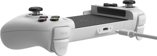 8Bitdo Ultimate Жичен Геймпад с Хол Ефект Стикове за Android Бял