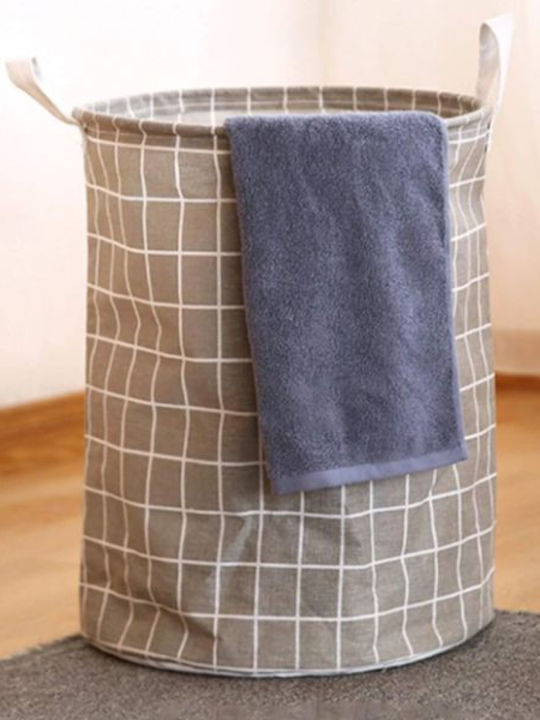 Wäschekorb Stoff 80lt 40x50x47cm Graues
