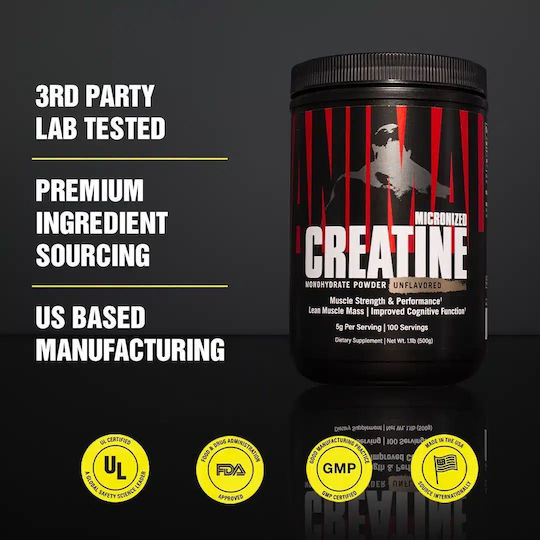 Animal Micronized Creatine Monohydrate 500gr