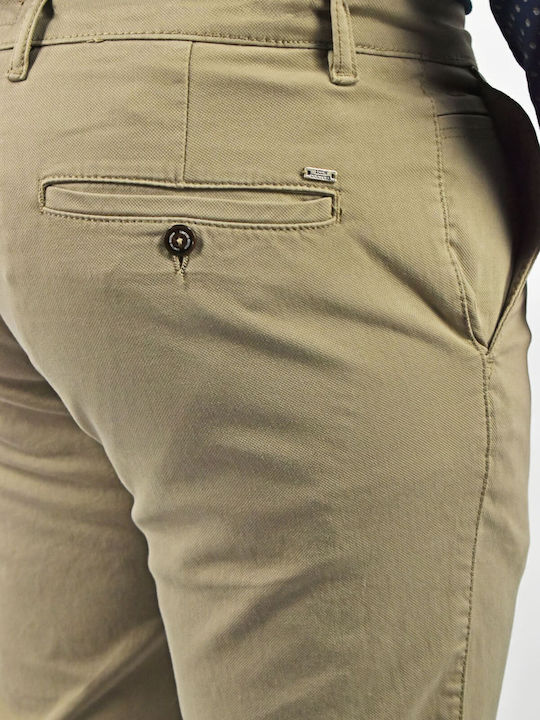 Pantaloni Barbati Chino Slim Fit Bej