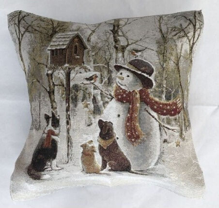 F&L Weihnachtsdekorativer Kissenbezug 43x43cm