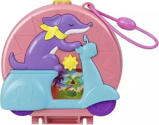 Mattel Sparkle Cove Adventure Floatie Compact Polly Pocket Adventure Moped for Age 4+