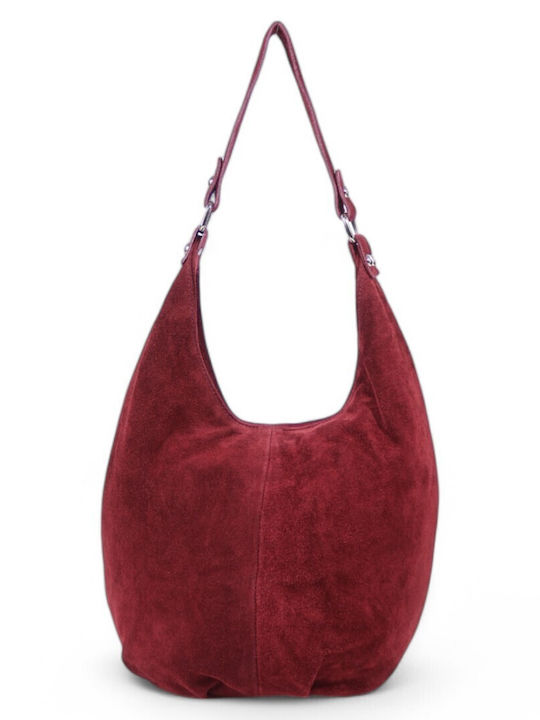 Passaggio Leather Leather Women's Bag Shopper Shoulder Burgundy