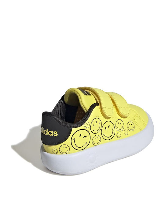 Advantage Smiley Παιδικά Sneakers με Σκρατς Κίτρινα
