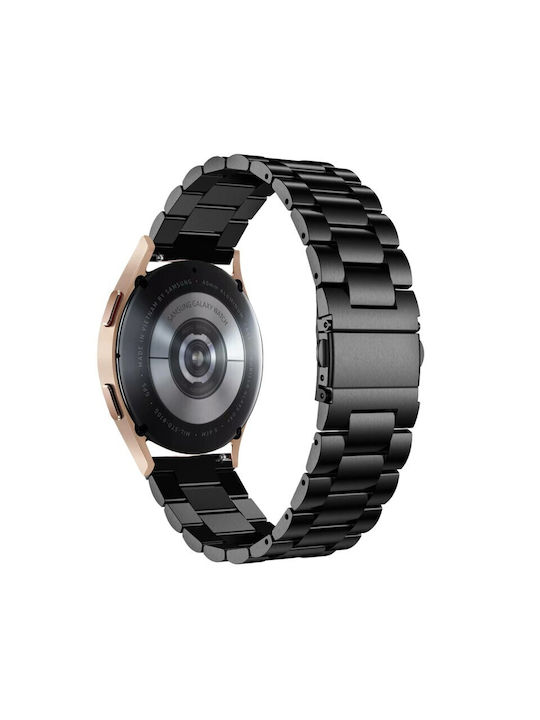Curea Oțel inoxidabil Negru ((Galaxy Watch (46mm) / Gear S3 / Redmi Watch 5 Active / Watch 5 Lite / Huawei Watch GT/GT Pro 2/3/4/5/Ultimate 46mm / Honor GS Pro / Amazfit GTR 3 / GTR 3 Pro / Realme Watch S Pro))