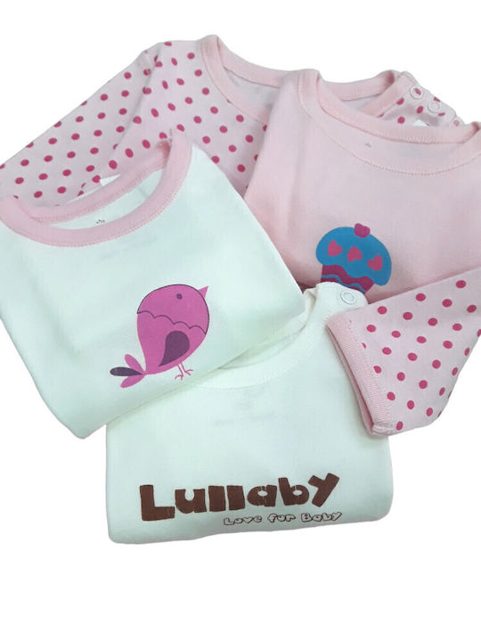 Lullaby Set Body pentru Bebeluși Mânecă lungă Multicolor 4buc