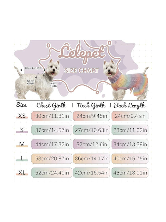 Warm Winter Turtleneck Dog Sweater Multicolour Warm Winter Turtleneck Dog Sweater Multicolour