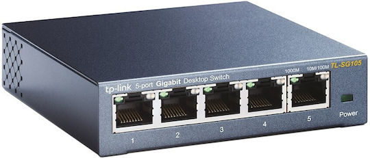 TP-LINK TL-SG105 Unmanaged L2 Switch with 5 Gigabit (1Gbps) Ethernet Ports