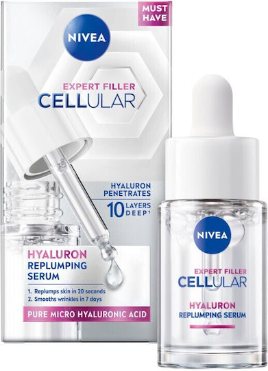 Nivea Expert Filler Cellular Hyaluron Moisturizing & Anti-aging Serum Face with Hyaluronic Acid 15ml