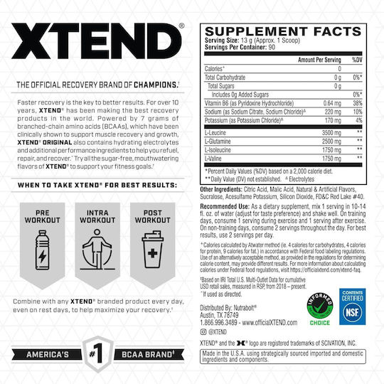 XTend The Original 7g BCAA 1240гр Fruit Punch