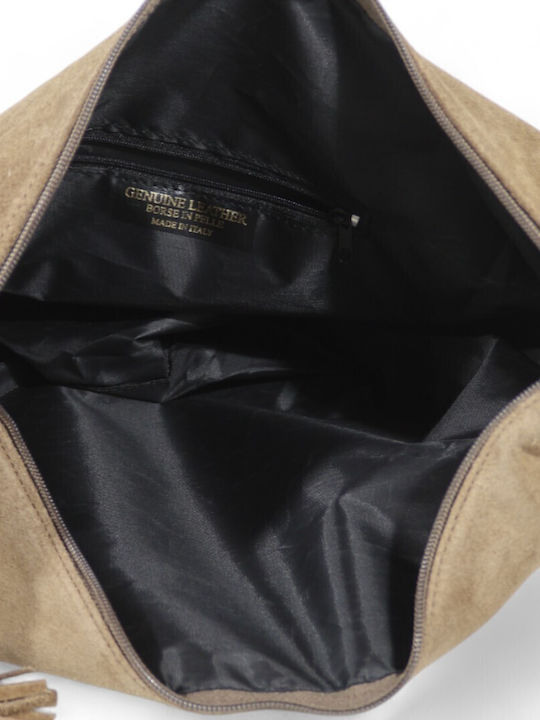 Leather Women's Bag Shoulder Taupe
