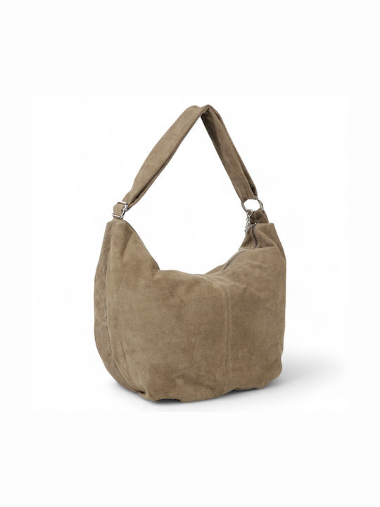 Leather Women's Bag Shoulder Taupe