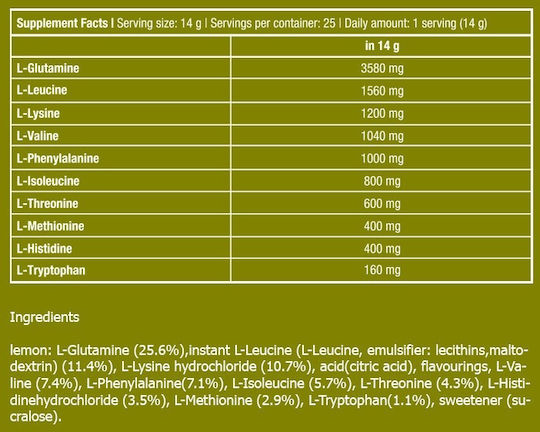 Biotech USA Eaa Zero 7160mg 350gr Apple