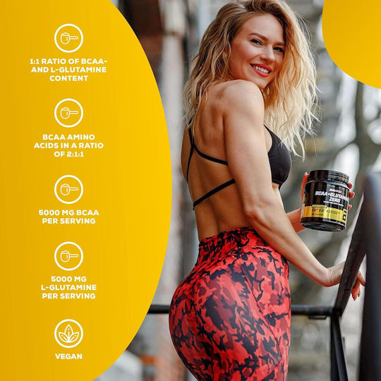 Biotech USA BCAA + Glutamine Zero 5000mg 480gr Ceai de gheață de piersici