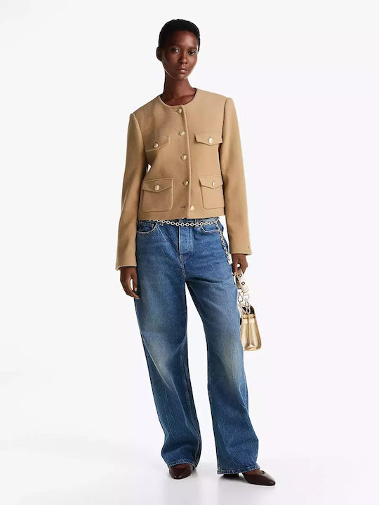Tommy Hilfiger Къса Женски Сако Beige