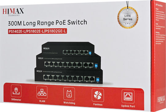 Himax PS1402E-L Managed Switch with 6 Ethernet Ports