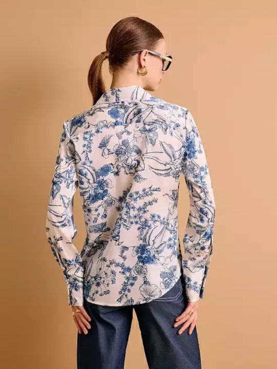 Women's Satin Long Sleeve Shirt
