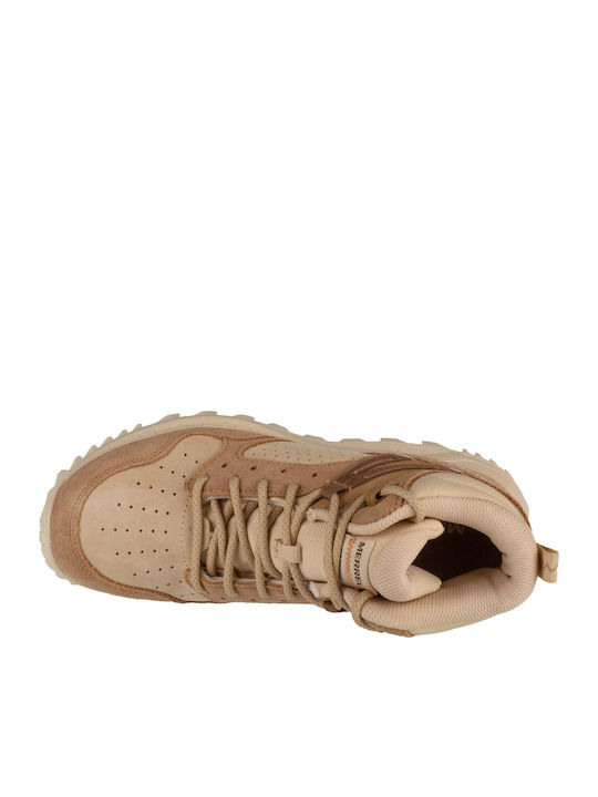 Merrell Wildwood Γυναικεία Ορειβατικά Μποτάκια Αδιάβροχα Μπεζ