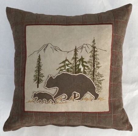 F&L Weihnachtsdekorativer Kissenbezug Beige 43x43cm