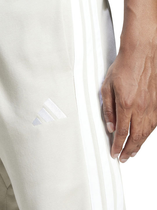 Essentials 3-Stripes Jogginghose mit Gummizug Beige