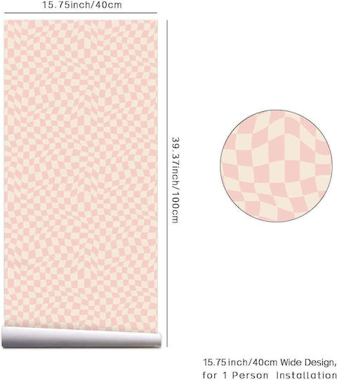 Selbstklebend Tapete Rosa L100xB40cm