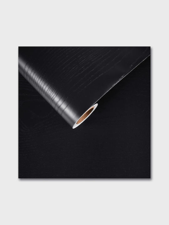 Αυτοκόλλητη Ταπετσαρία Τοίχου Μαύρη 200x30cm