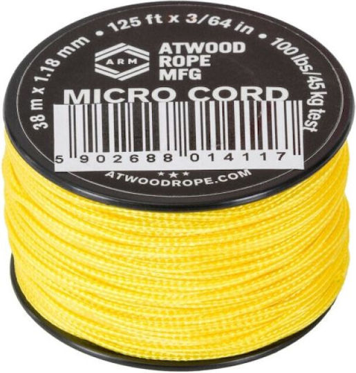 Atwood Ropes Mfg Micro Αρτάνη Νήμα Επιβίωσης 125ft Κογιότ