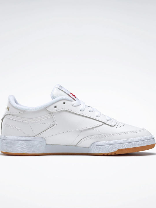 Reebok Club C 85 Γυναικεία Sneakers White / Light Grey / Gum