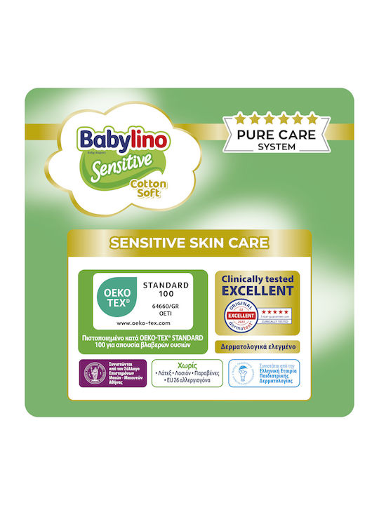 Babylino Sensitive Scutece Impermeabile de Unică Folosință Alb 90x60εκ. 14buc