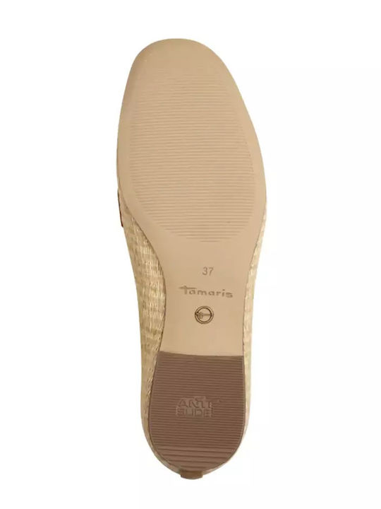 Women's Moccasins in Beige Color