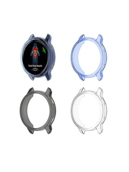Прозрачен син защитен калъф Garmin Venu 2 с половин покритие от TPU