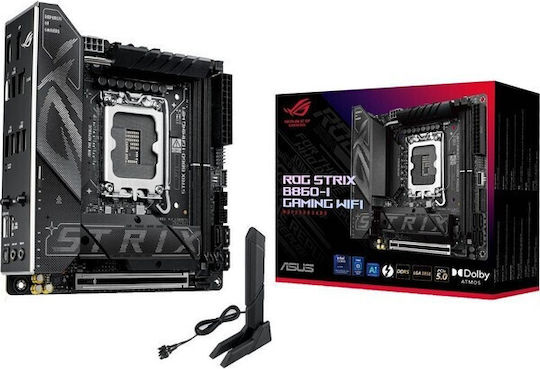 Asus Rog Strix B860-I Gaming WIFI Дънна платка Mini ITX с Intel 1851 Сокет