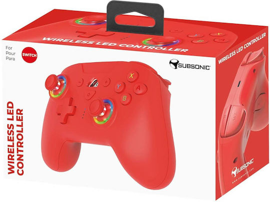 Subsonic Wireless Gamepad for Switch Red