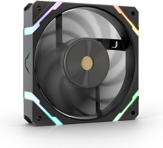 Valkyrie V12F Case Fan 120mm (1850rpm / 75cfm) με ARGB Φωτισμό και Σύνδεση 4-Pin PWM Λευκό