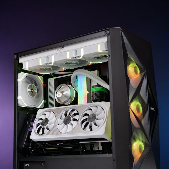 Valkyrie V12F Case Fan 120mm (1850rpm / 75cfm) με ARGB Φωτισμό και Σύνδεση 4-Pin PWM Λευκό