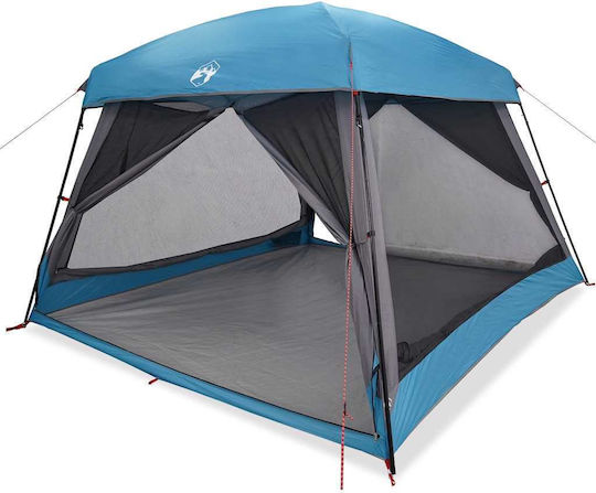 vidaXL Camping Tent Blue for 6 People