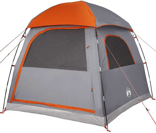 vidaXL Campingzelt Grau für 6 Personen 388x350x230cm