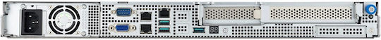 Asus Rack 1U RS300-E12-RS4/350W Intel C262 LGA1700 95W 4xDDR5 4400 4000 3600 4x3,5"/2,5" 4*SATA SAS NVMe 2x Intel I210AT 1x Управляващ порт 1+1 450W 80 Plus Platinum