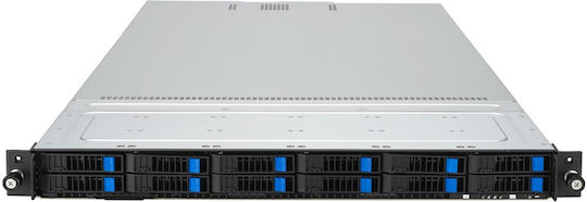 Asus Rack 1U RS300-E12-RS4/350W Intel C262 LGA1700 95W 4xDDR5 4400 4000 3600 4x3,5"/2,5" 4*SATA SAS NVMe 2x Intel I210AT 1x Управляващ порт 1+1 450W 80 Plus Platinum