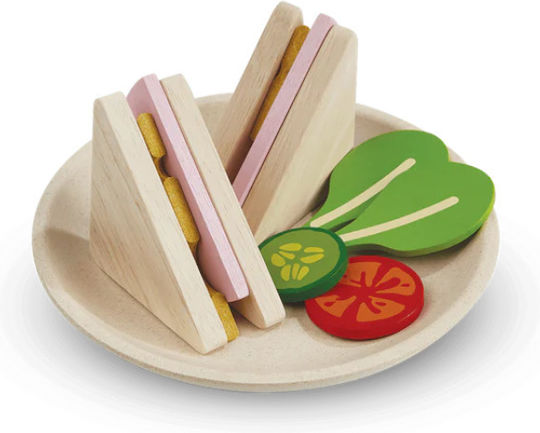 Plan Toys Cooking Toy / Kitchen Utensils Sandwich made of Wood for 2+ Years Old