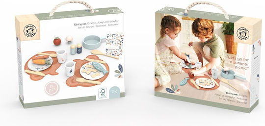 Speedy Monkey Cooking Kitchen Toy Made of Wood for Ages 3+ 19pcs
