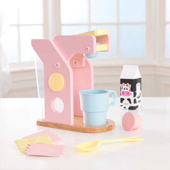 Kidkraft Set Cafea Pastel Din Lemn Pentru 3+ Ani 10 Buc