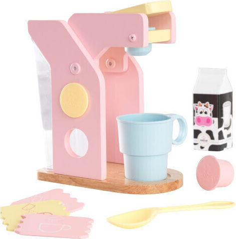 Kidkraft Set Cafea Pastel Din Lemn Pentru 3+ Ani 10 Buc